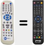 Replacement remote control for REMCON816