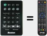 Replacement remote control for Boston MCD (0200022700)