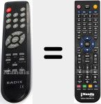Replacement remote control for REMCON830