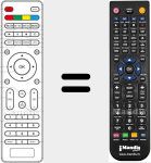 Replacement remote control for G55TV15