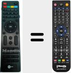 Replacement remote control for TV330