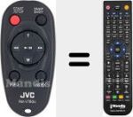 Replacement remote control for RM-V760U