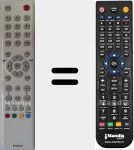 Replacement remote control for RC 3000 E 03 (04TCLTEL0236)
