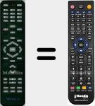 Replacement remote control for HD7100TS