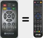 Replacement remote control for i-Box 150