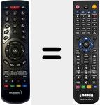 Replacement remote control for 060660-PVR