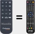 Replacement remote control for CABASSE