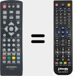 Replacement remote control for DX-T800