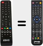 Replacement remote control for E3HD