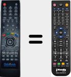 Replacement remote control for Ml1150S
