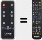 Replacement remote control for DM 76