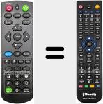 Replacement remote control for PJD5153