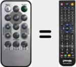 Replacement remote control for D860