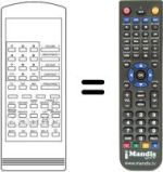 Replacement remote control HVS54538