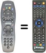 Replacement remote control FRANCE TELECOM MALIGNE TV