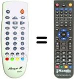 Replacement remote control Visiosat TVT 350
