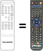 Replacement remote control Palladium REMCON001