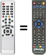 Replacement remote control ID Sat COMBO8000