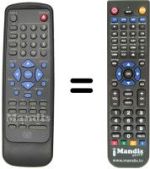 Replacement remote control MARVEL LOUIS DVD-DX750