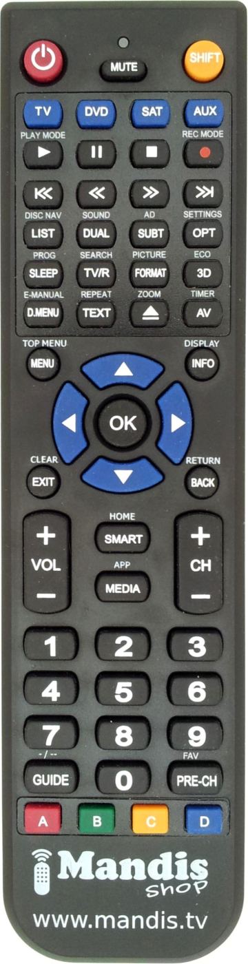 Harmonious Triathlete Lover Replacement remote control Philips 39 PFL 4208 H / 12 (ver. 1)