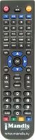 Replacement remote control DAINICHI CTV 1402