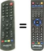 Télécommande équivalente HVS53288