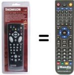 Mando a distancia equivalente Continental Edison VPH 6600 N