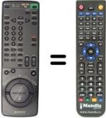 Replacement remote control Sony SLV-E 710 VP