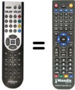 Télécommande équivalente Hitachi L22DP03UB