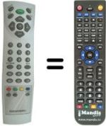 Télécommande équivalente Grundig LCD 51-7410TOP