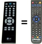 Télécommande équivalente LG SCB20F80