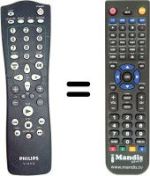 Replacement remote control Philips RT184