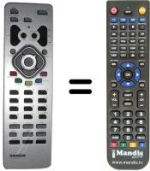 Télécommande équivalente Thomson DTH8040E