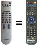 Télécommande équivalente Samsung TP 500 FR / AT / 29622-038.16