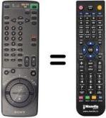 Télécommande équivalente Sony SLV-E 710 VP