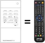 Replacement remote control Continental Edison VK 2132