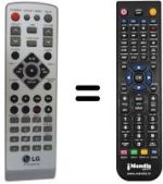 Télécommande équivalente LG 6710CMAT01A