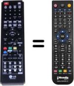 Mando a distancia equivalente LG HRT403DA