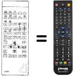 Télécommande équivalente TP 661
