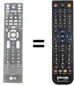Mando a distancia equivalente LG 42LC7D