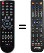 Télécommande équivalente Oki B32D-LED1