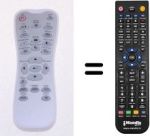 Télécommande équivalente Optoma SP8EG01GC01