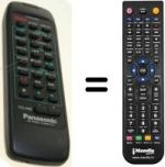 Mando a distancia equivalente Panasonic EUR643820