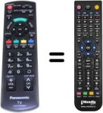 Replacement remote control Panasonic SUP9667