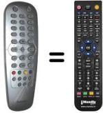 Mando a distancia equivalente Philips RT351 / 111