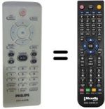 Mando a distancia equivalente Philips DVP3120