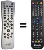 Télécommande équivalente Philips VR805 / 16