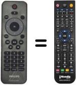 Télécommande équivalente Philips DVP3980