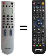 Replacement remote control Samsung TP 500 FR / AT / 29622-038.16