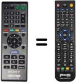 Mando a distancia equivalente Sony BDP-S580